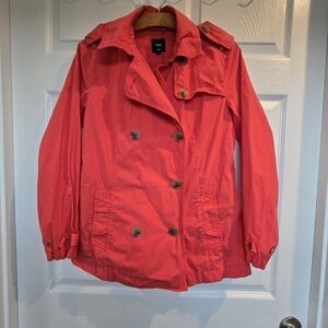 GAP Women's Lightweight Trench Pea Coat Size Medium